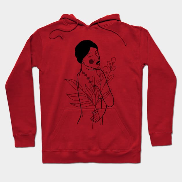 Simple Woman Design Hoodie by HustleHardStore